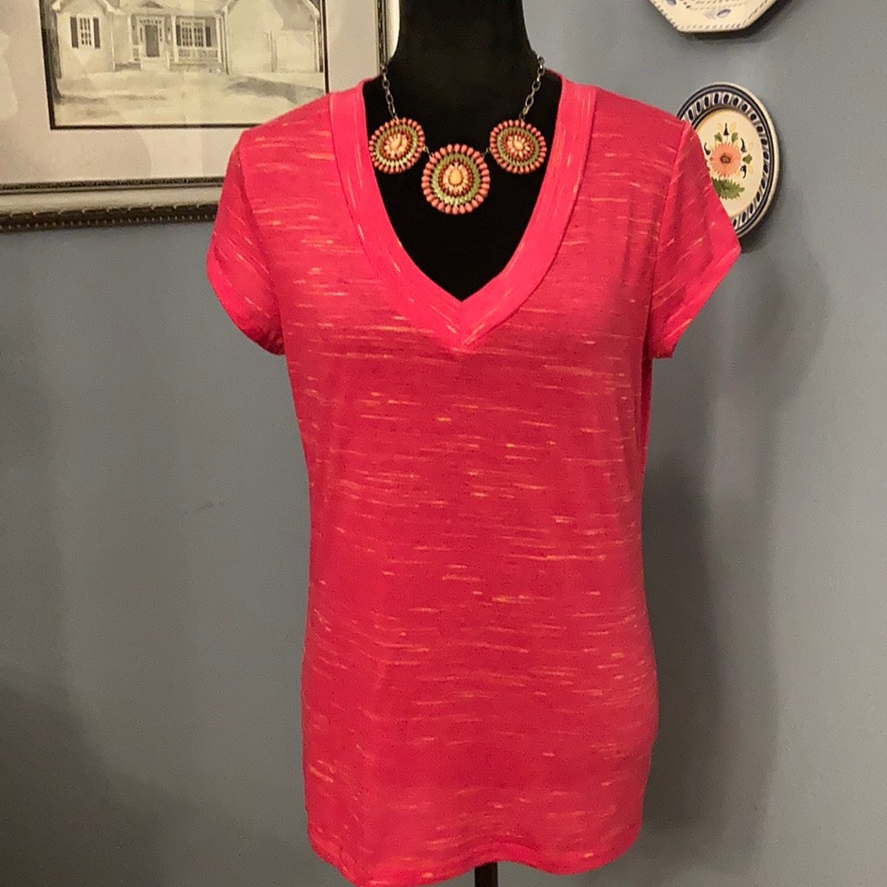 Deep V neck tunic tee.